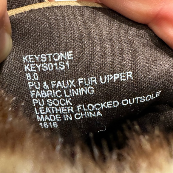 Steve Madden Womens Keystone Tan Lace-Up Boots - Size 8 - Picture 7 of 8